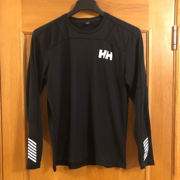 Helly Hansen Men’s LIFA Active Crew Base Layer Balck Long Sleeve Shirt Size L - Picture 4 of 10